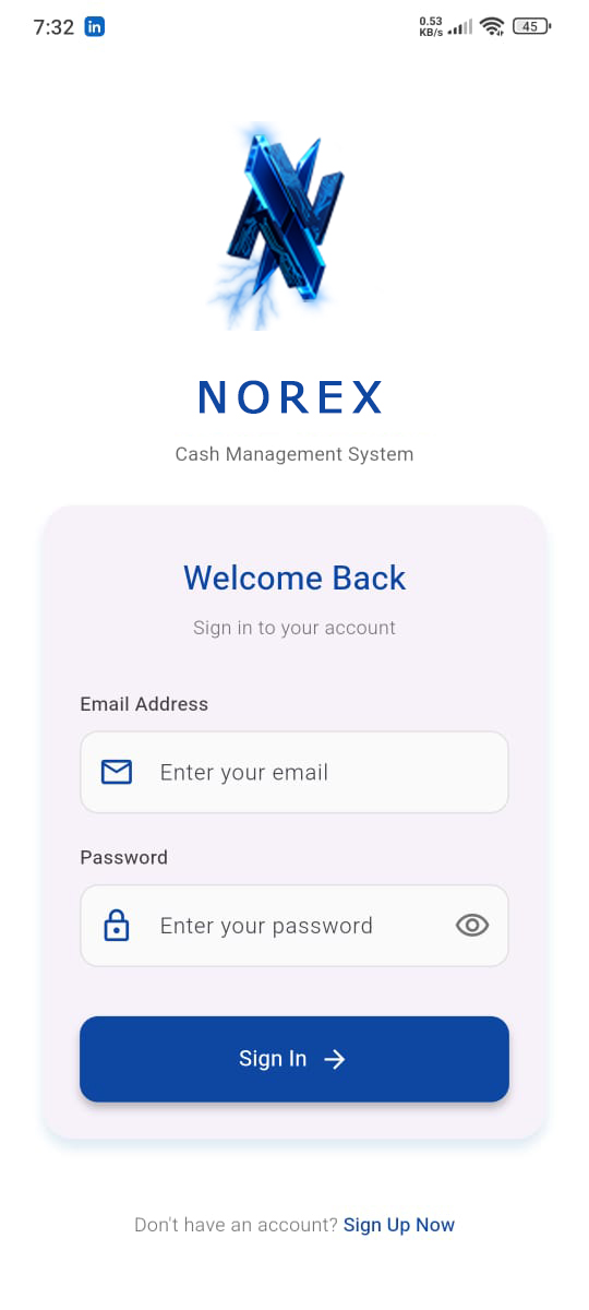 Office Petty Cash Flutter app home screen