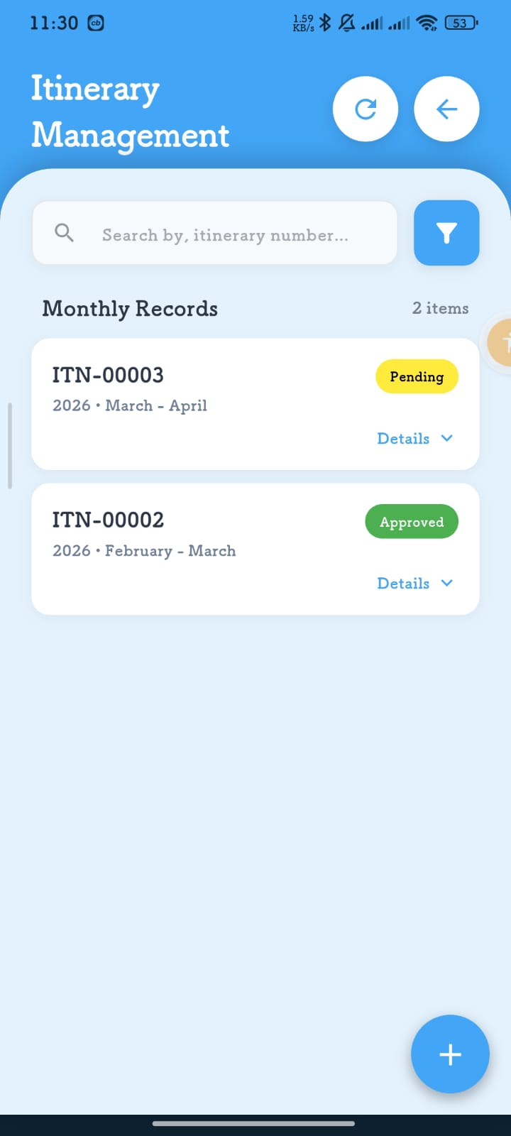 DCR Daily Call Report app sales agent dashboard